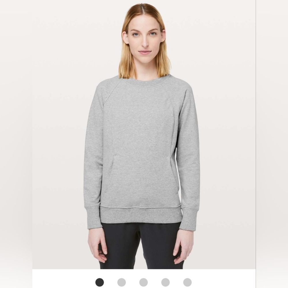Lululemon Scuba Crew Sweater 8 Gray